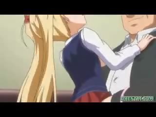 Pechugona hentai joven mujer assfucked en la clase
