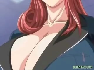 Big busted hentai young woman tremendous tittyfucking and