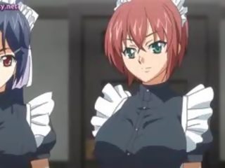 Anime cutie Sharing A Strapon