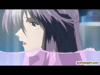 Bondage hentai girls ass and pussy fucked by shemale anime