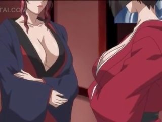 Καυτά hentai ομορφιά τσιμπουκώνοντας και άλμα μεγάλος ψωλή