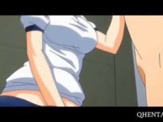 Rózsaszín hajú anime iskola guminő eszik pénisz tovább térd