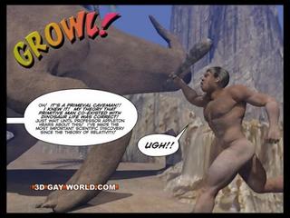 CRETACEOUS phallus 3D Gay Comic Sci-Fi X rated movie Story