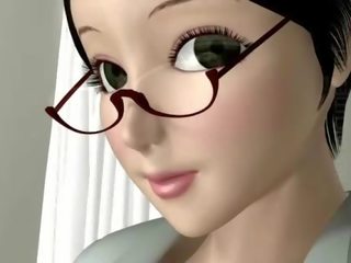 Berbalik di 3d animasi biarawati mengisap titit