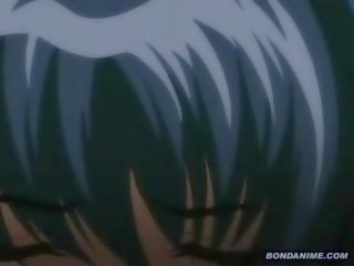 Erotikus bögyös hentai anime nindzsa -ban harisnyanadrág gangbanged