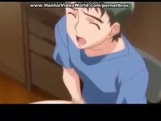 Anime teen sweetheart sets up fun fuck in bed