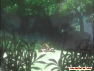 Virgin Hentai cookie Brutally Poked By Stranger In The Forest