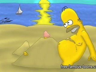 Simpsons 无尽 x 额定 视频