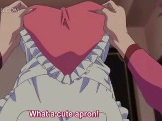 Teen hentai maid gets terrific boobs and cunt teased