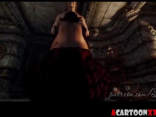 Big Boobs 3D babe Gives Blowjob and Fucks in Skyrim.