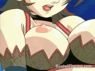Red Haired Anime Vixen In stupendous Lingeria Getting Pink Nipps Teased By Her steady