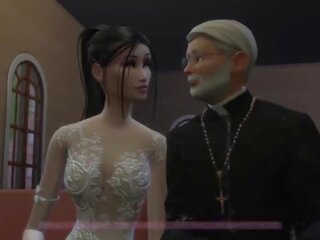 &lbrack;TRAILER&rsqb; Bride enjoying the last days before getting married&period; porn with the priest before the ceremony - Naughty Betrayal